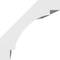 Ekena Millwork 4-in. W x 6-in. D x 6-in. H Merced Architectural Grade PVC Knee Brace BRCP04X06X06MRC - alternate 3